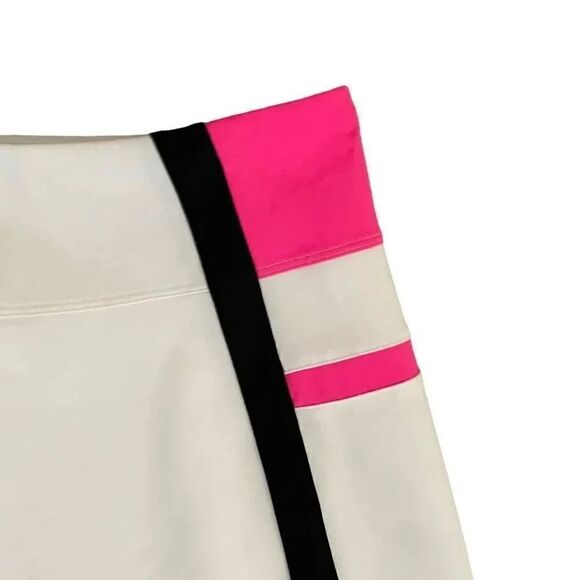 ANNIKA CUTTER & BUCK White Pink  Stretch UV Protection Golf Tennis SZ S #1258 - Picture 2 of 10